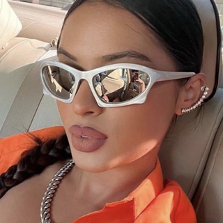 Óculos De Sol De Personalidade E Coloridos De hip-hop Femininos Irregulares Para Montar Ao Ar Livre Esportivos Masculinos Moda