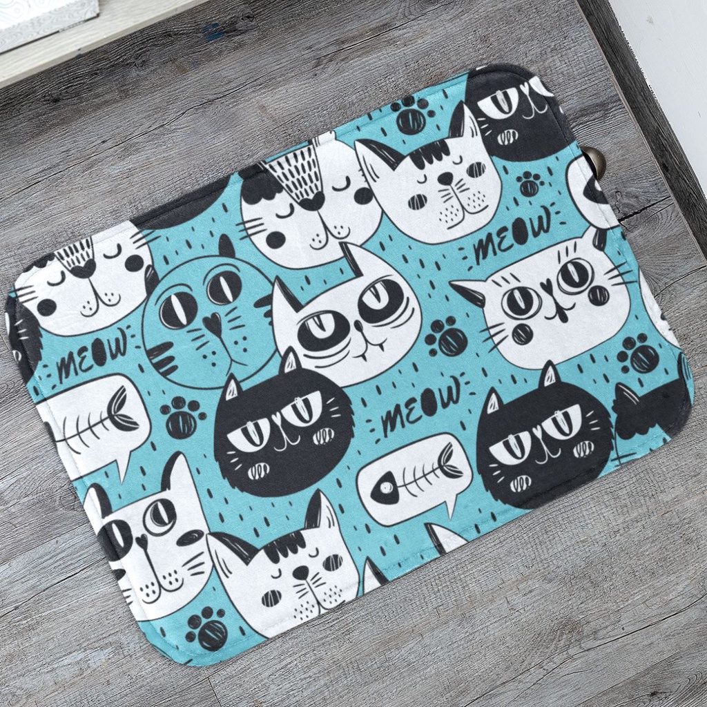 Tapete Pet Decorativo p/ Comedouro 55X35