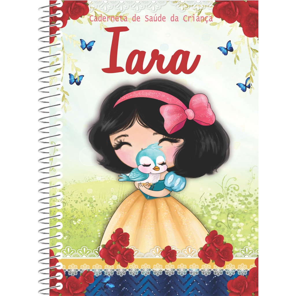 Caderneta De Vacinação Da Criança Capa Dura Atualizada Sus Personalizada Menina