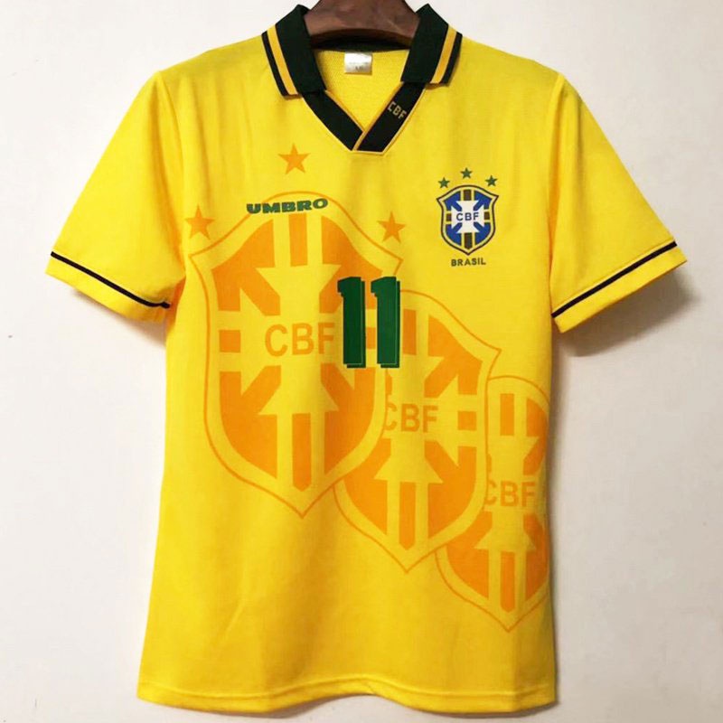 Camisa Masculina Retrô 93/94 Brasil Em Casa