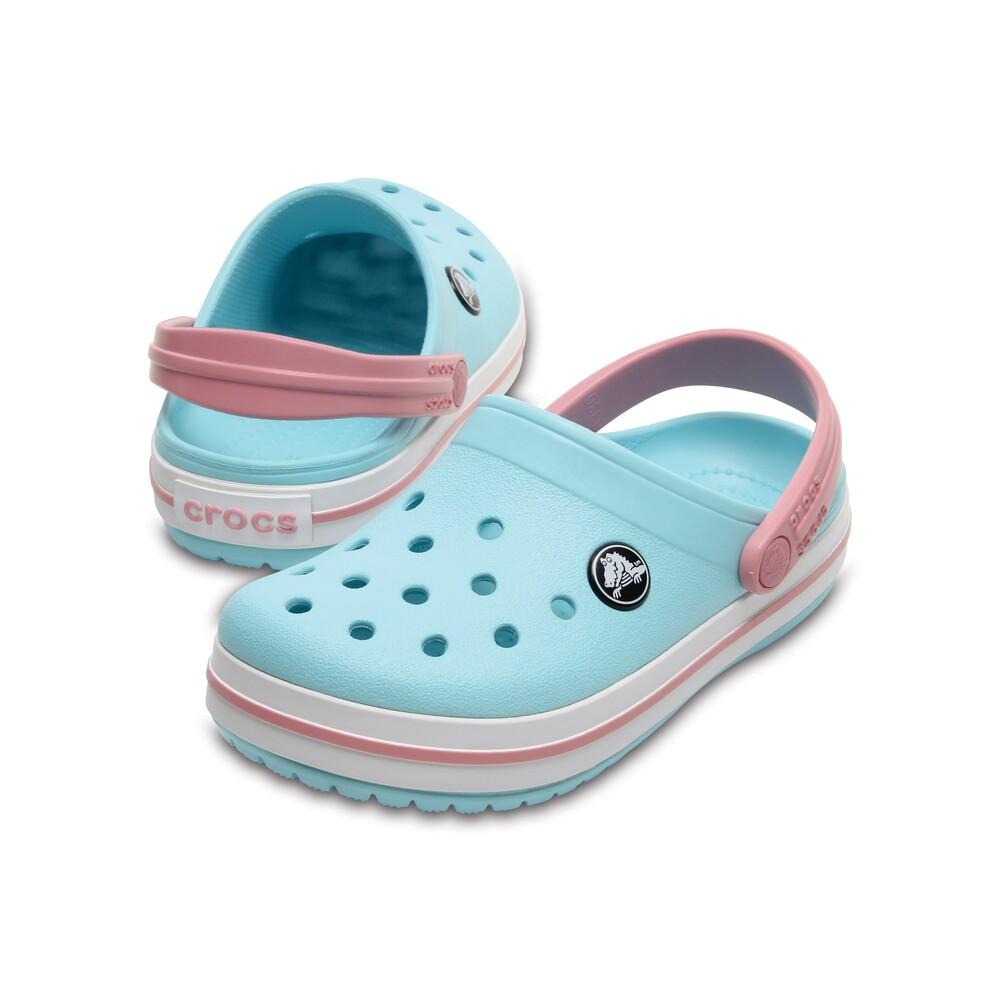 Sandália crocs crocband clog kids ice blue/white · foto 2
