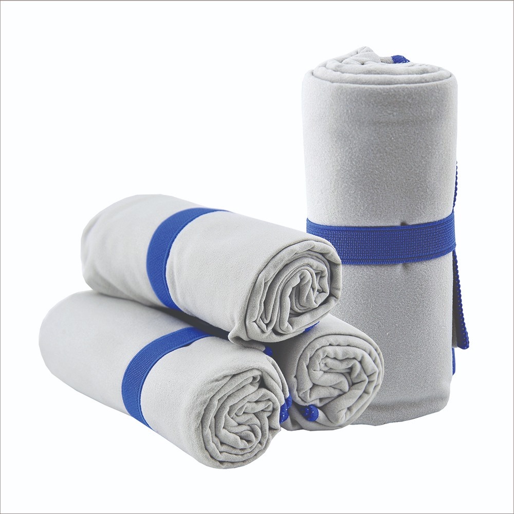Toalha Microfibra Rosto Fit Academia Natação Cinza Premium