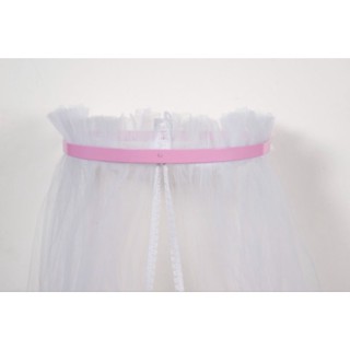 kit mosquiteiro dossel liso rosa 2 peças menina em Oferta na Shopee