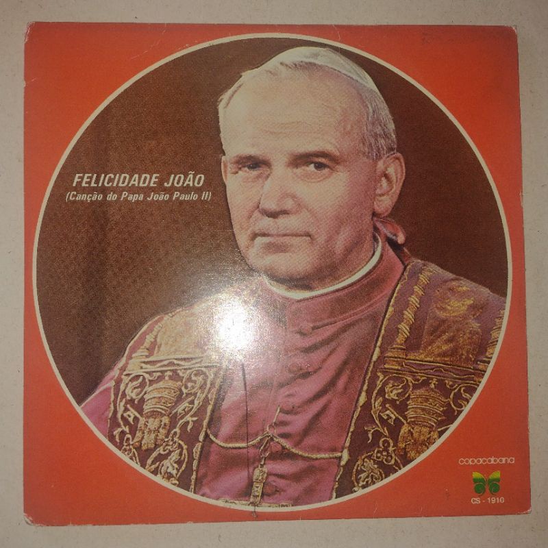 Compacto Felicidade João - Canção do Papa João Paulo II (VG+)