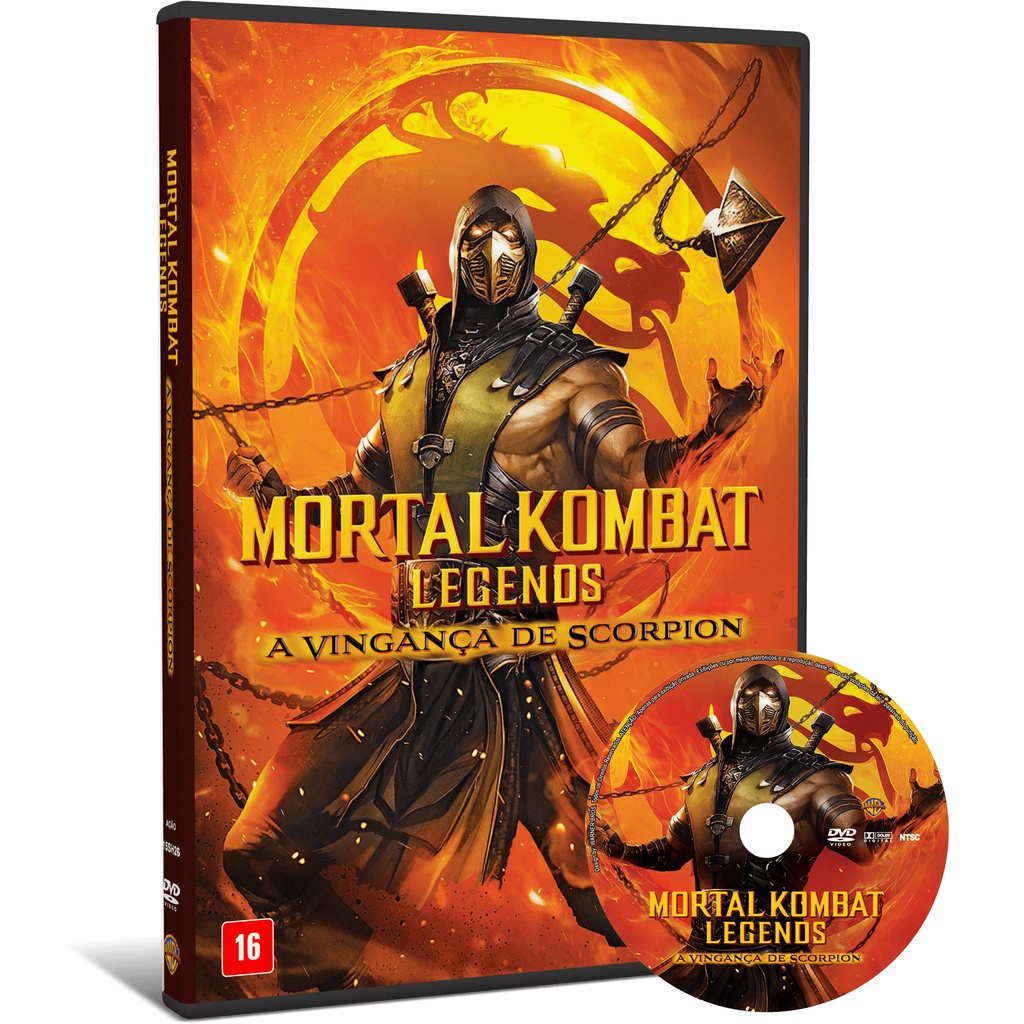 DVD Filme Mortal Kombat Legends A Vingança de Scorpion (2020)