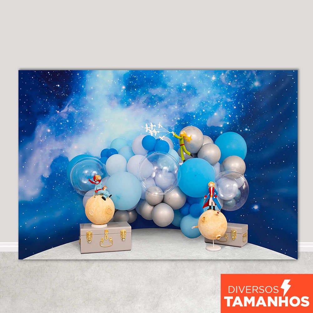 Painel Fundo Fotográfico Infantil Pequeno Príncipe Cenário Smash Em Tecido Sublimado para Fotos em Oferta na Shopee