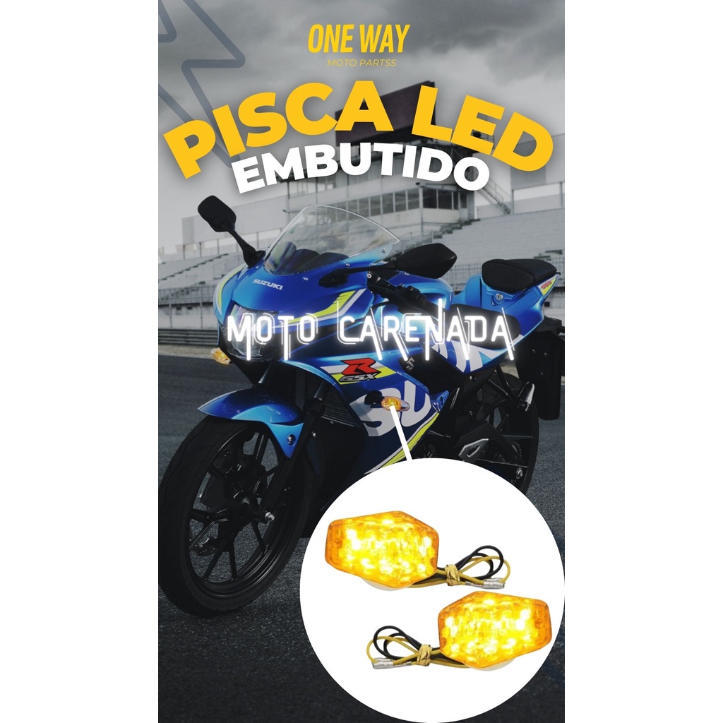 Piscas Setas Em Led Para Embutido Carenagem Suzuki Gsx 1000r 750r GSX-650F BANDIT