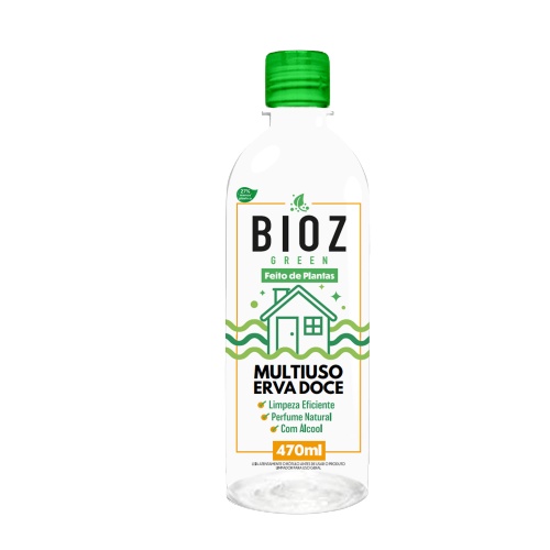 Kit 2X: Multiuso Limpeza Biodegradável Erva Doce BioZ 470ml
