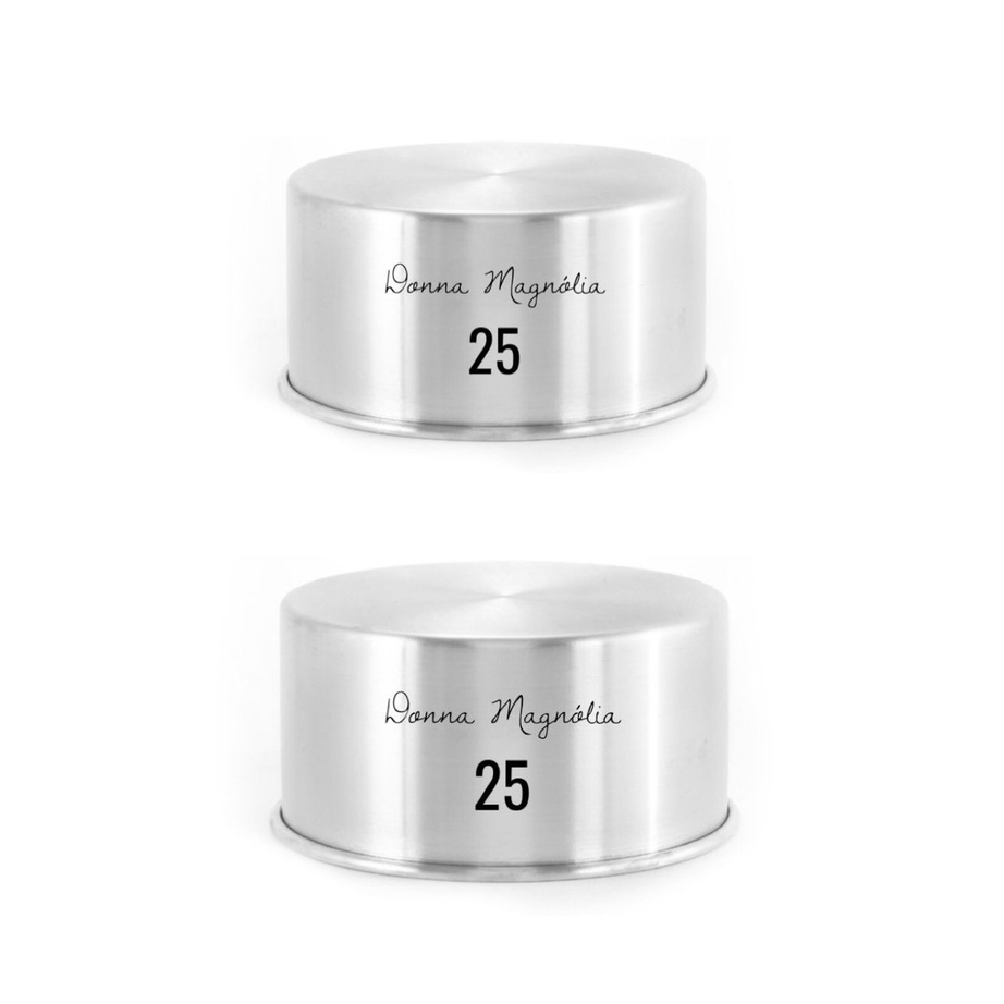 kit 2 (DUAS) Forma Assadeira Bolo REDONDA ALTA  N 25  x 10 cm Alumínio H46 em Oferta na Shopee