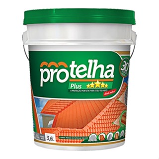 Tinta Impermeabilizante de telha Protelha Plus Cor Cerâmica telha 3,6l
