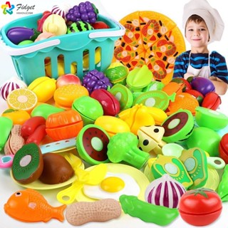 Conjunto De 25 Peças Cortar Brinquedos De Frutas Vegetais Alimentos Cozinha Crianças Brincam Casa Fingir Jogar Presentes De Aniversário Educativos