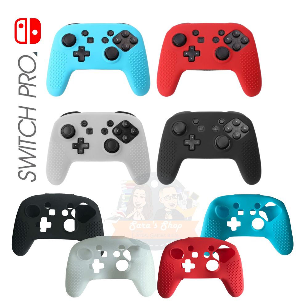Capa Protetora De Silicone Controle Nintendo switch pro - Escorrega o Preço