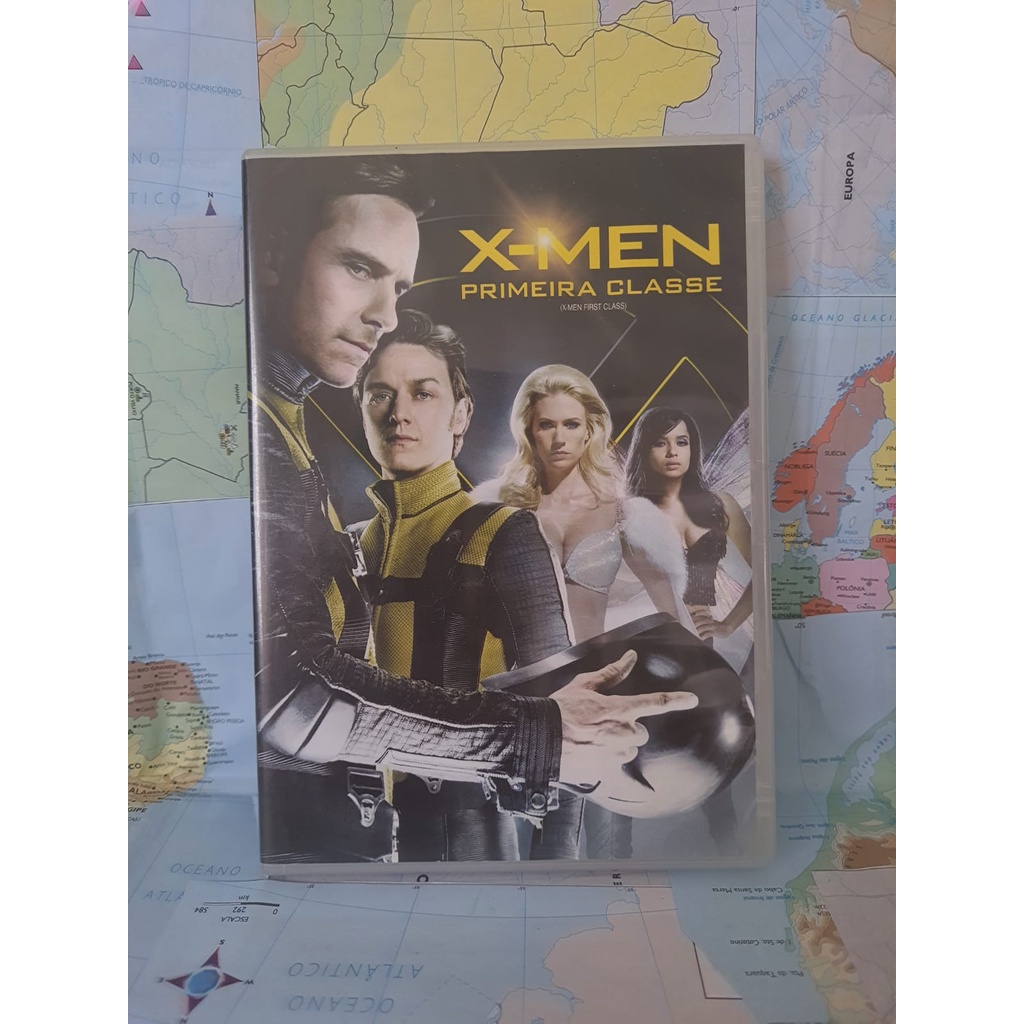 DVD X-MEN: PRIMEIRA CLASSE Direção: Matthew Vaughn Roteiro Ashley Edward Miller, Zack Stentz Elenco: James McAvoy, Michael Fassbender, Jennifer Lawrence Título original X-Men: First Class