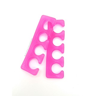 Separador de Dedos de Silicone Rosa - Par