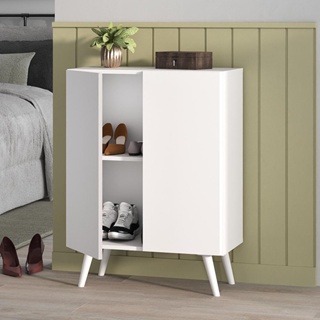 Sapateira 2 Portas Retrô Nina Multimóveis Branca em Oferta na Shopee