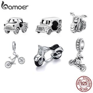 Bamoer Encanta 925 Prata Veículo Motos Série Miçanga Para Colar Pulseira DIY