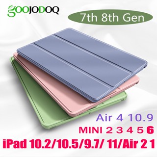 GOOJODOQ Para iPad Air 2 9th 8th 4 Case para iPad Ar Caso 10.2 para iPad Pro 11 2021 7th Geração 2 3 4 5 Ar 102 Mini 6 4 5 Tampa Do Caso