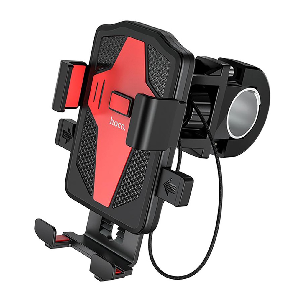 Suporte Veicular Hoco CA73 para Guidão Moto Bicicleta Preto/Vermelho
