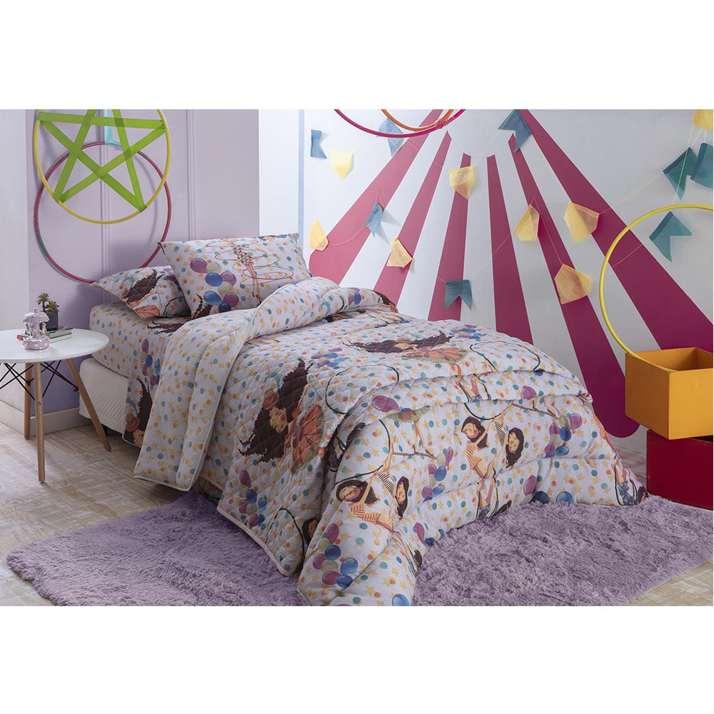 Jogo de Cama Duplo 3 peças Solteiro Lira Happy Day - Sultan