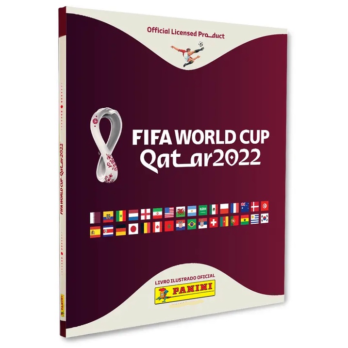 Album Copa Do Mundo 2022 Qatar Capa Dura + 10 Figurinhas Copa 2022 Original Panini