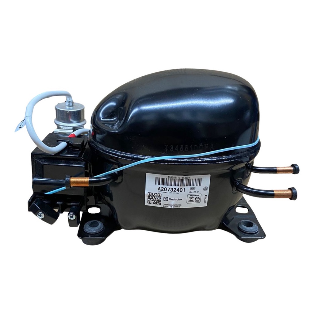 COMPRESSOR 1/4 HP 127V/60HZ 785 BTU/H - R134 - MODELO COQUINHO ORIGINAL ELECTROLUX - ECLA002 CP: 8108369185 / 024329779