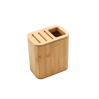 Porta facas e utensílios de bambu natural - Oikos