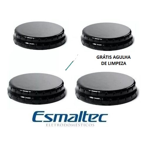 Kit 4 Tampas Espalhadores para Boca de Fogão Esmaltec Veneza /Caribe/ Munique /Ágata em Oferta na Shopee