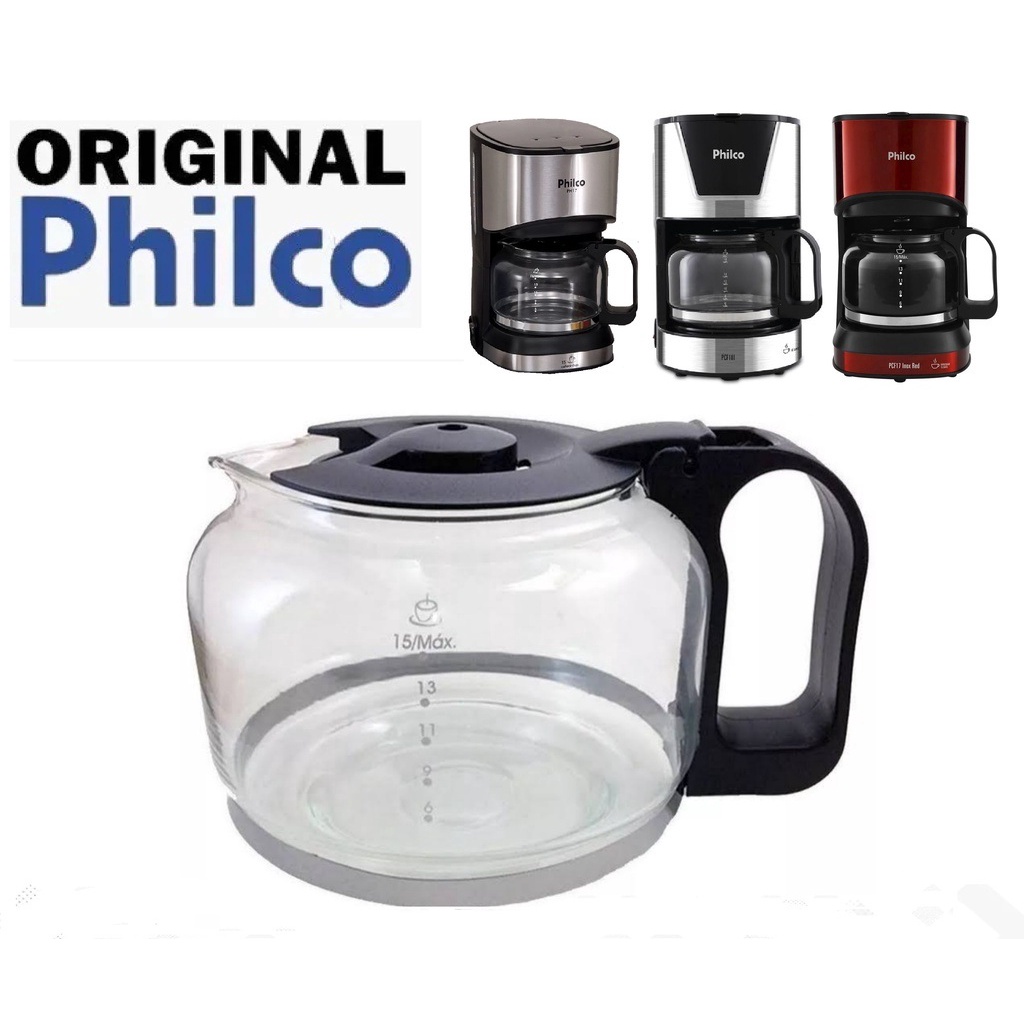Jarra de Vidro da Cafeteira Philco Ph17 Ph 17 Philco Pcf17 15 Cafés Xícaras