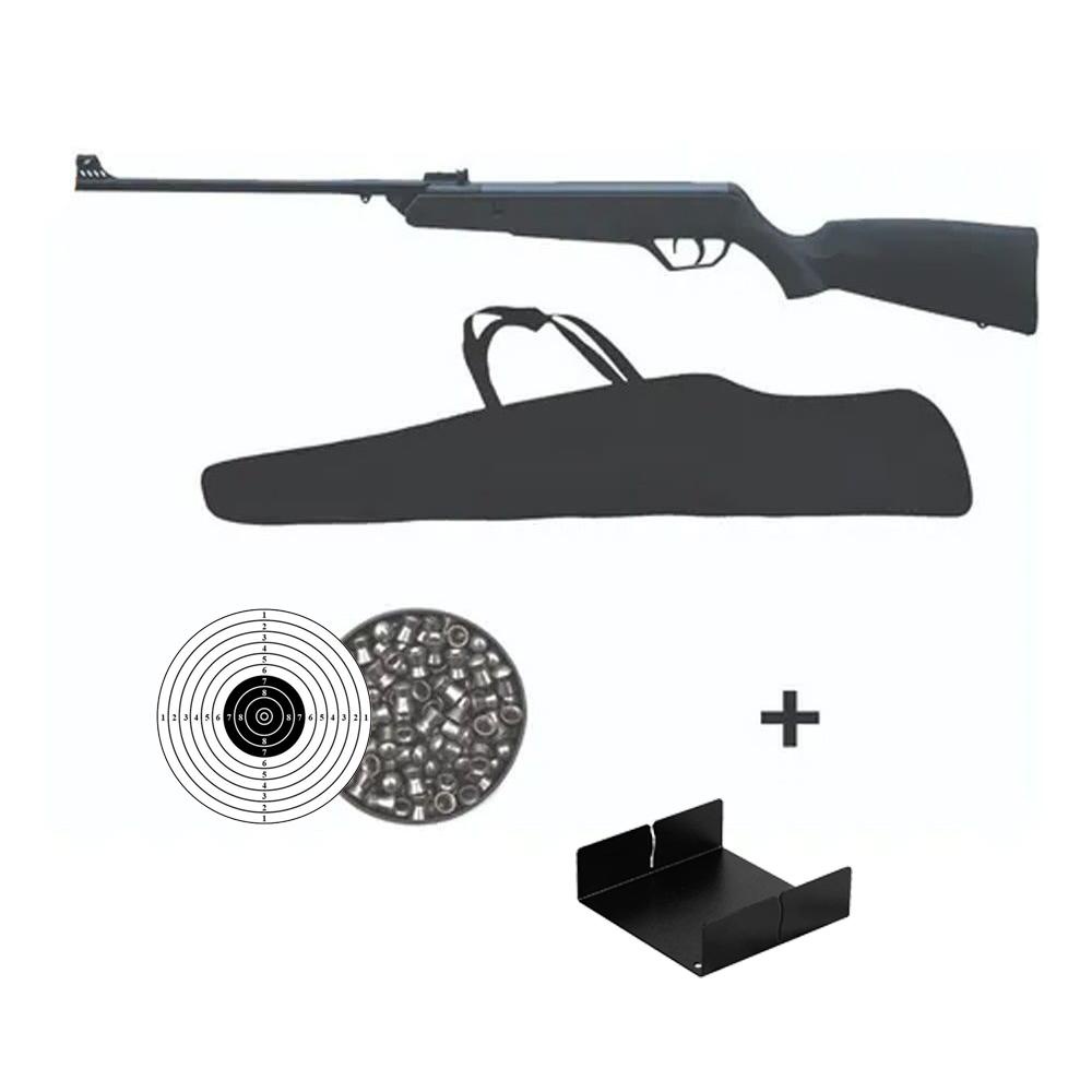 Carabina de Pressão New Jade Oxidada 5.5mm - CBC + Capa + Chumbo + Alvo + Porta Alvo em Oferta na Shopee