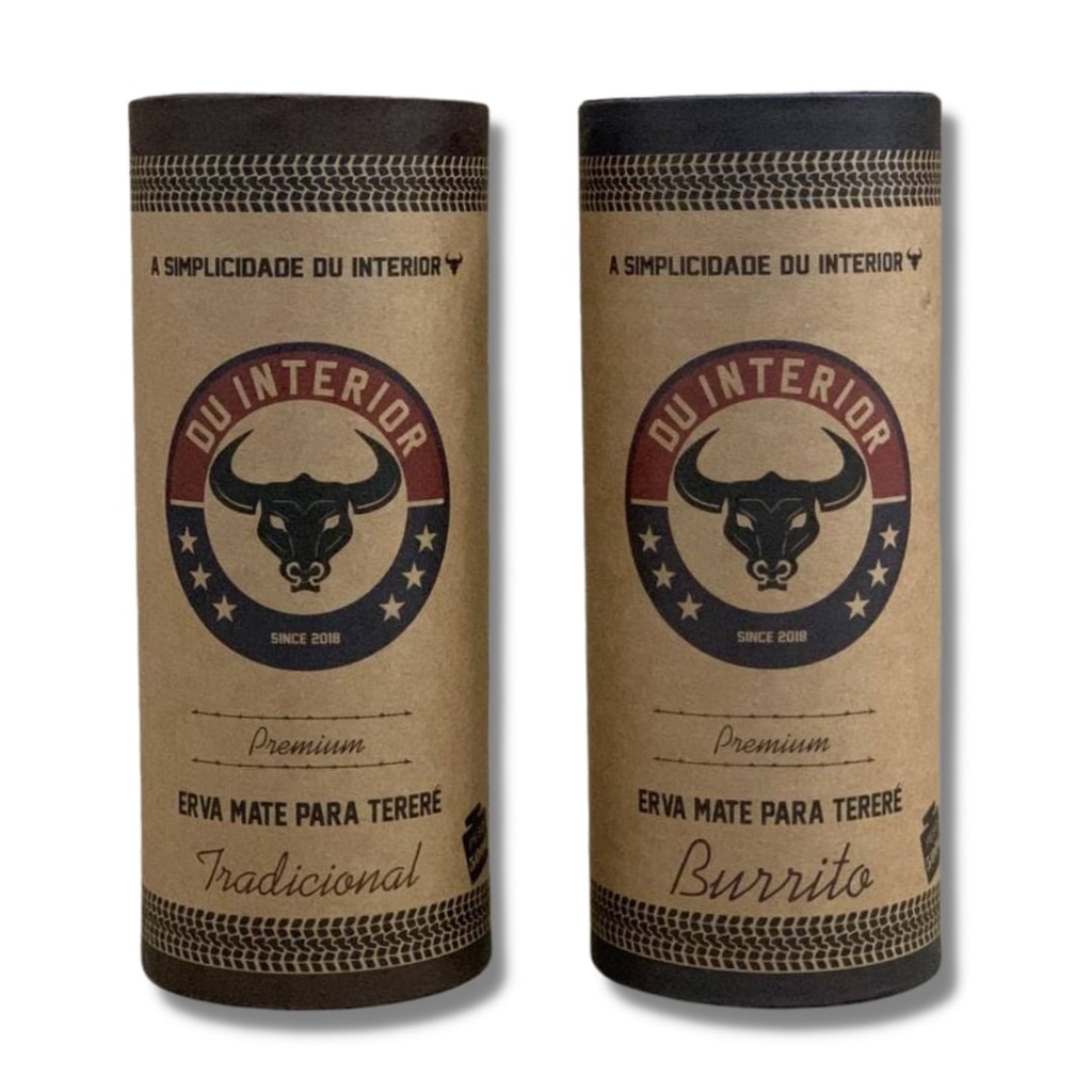 KIT ERVAS MATE PARA TERERÉ DU INTERIOR BURRITO E TRADICIONAL 500G