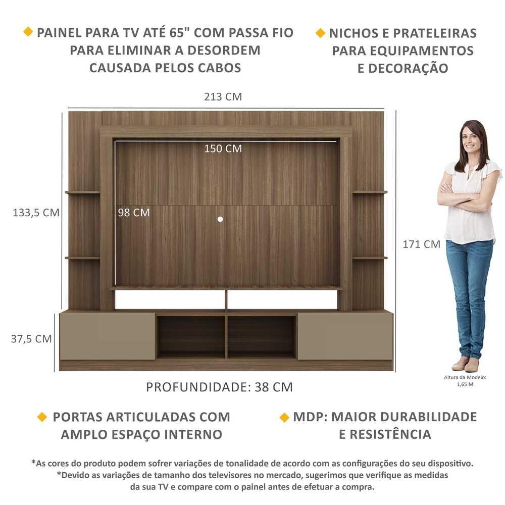 Detalhes do Estante para TV até 65