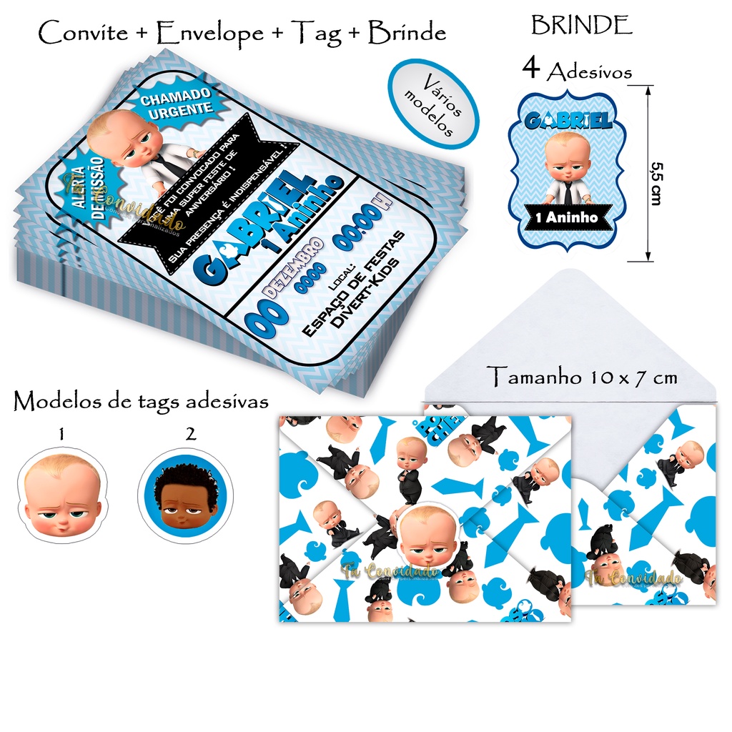 Convite Poderoso Chefinho: Onde Comprar | BuscaProdutos