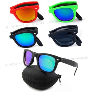 Óculos De Sol De Sol Masculino Dobrável Colorido Uv400