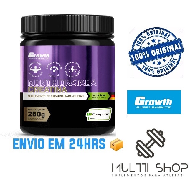 Creatina (Creapure®) 250g Growth Supplements 100% Original