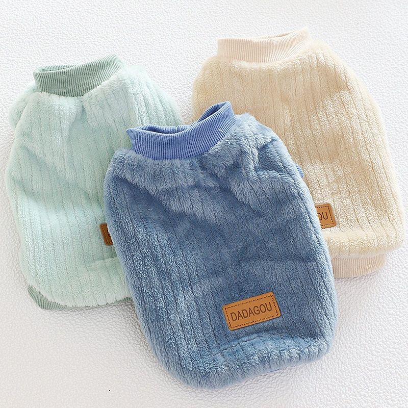 Roupas De Flanela Para Cães Pequenos Inverno Quente Pulôver Pet Suéter Macio Filhotes Chihuahua