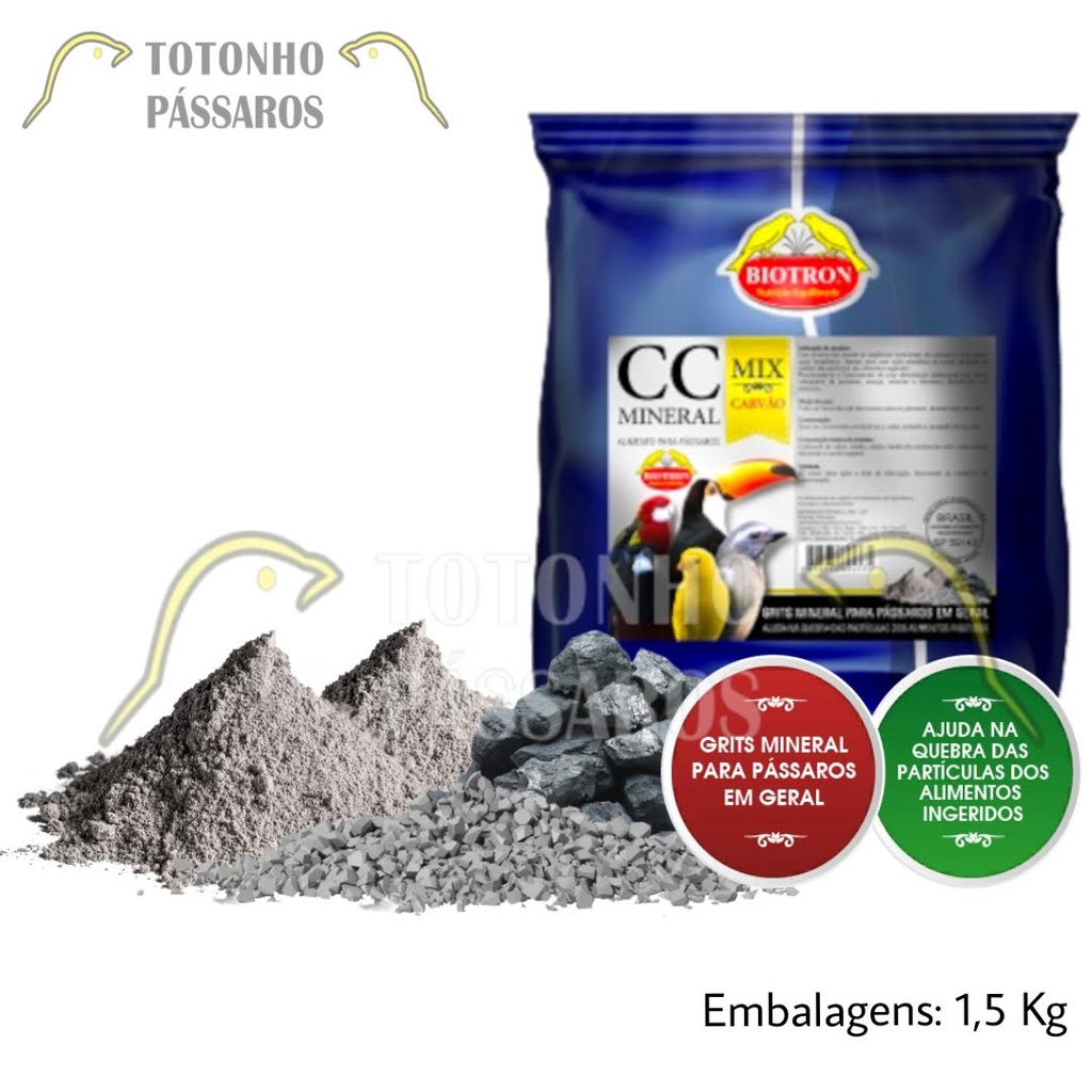 CC Mineral Mix com Carvão 1,5 Kg - Biotron