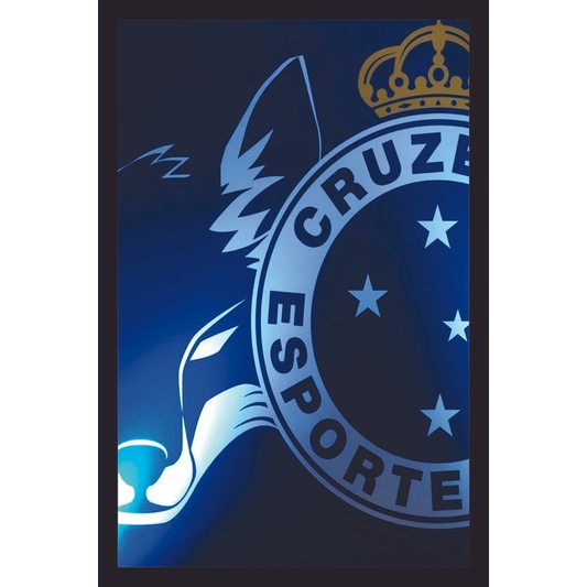 Placa Quadro Decorativo Cruzeiro Mafia Azul Zeiro maior de minas de MDF 6mm (Não empena com tempo) 20x28cm Impressão Direta 08