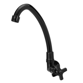 Torneira de Parede Bica Movel ABS Preta em Oferta na Shopee