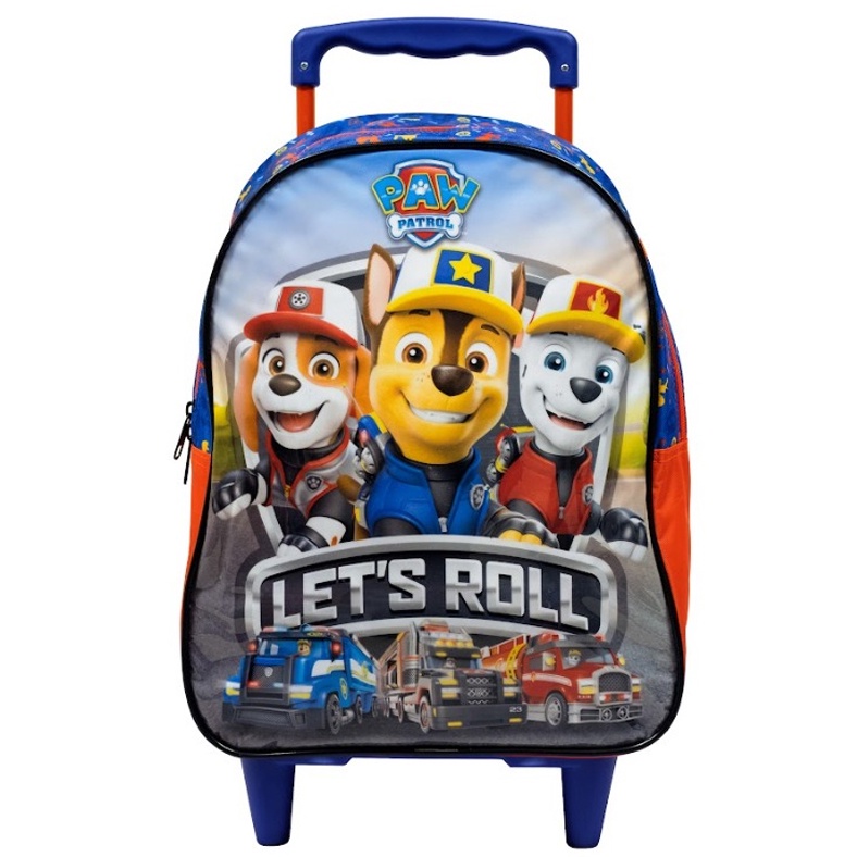 Mochilete Mochila Escolar Paw Patrol Patrulha Canina Rodinhas Infantil Tam M Xeryus