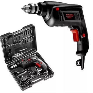 Furadeira De Impacto Black Mondial 550w Power 3/8 + Maleta em Oferta na Shopee