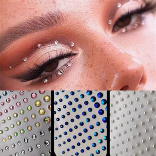 Festival De Festa Decoração De Maquiagem Face Corpo Colorido Jóias De Diamantes Pérolas Adesivos Autocolantes Sombra De Olhos Acrílico