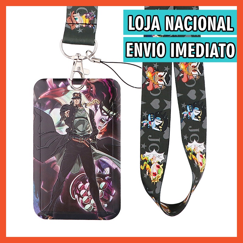 1x Set Badge Jojo Jojo POWERCORD Porta Carte Custodia Per - Foto 5