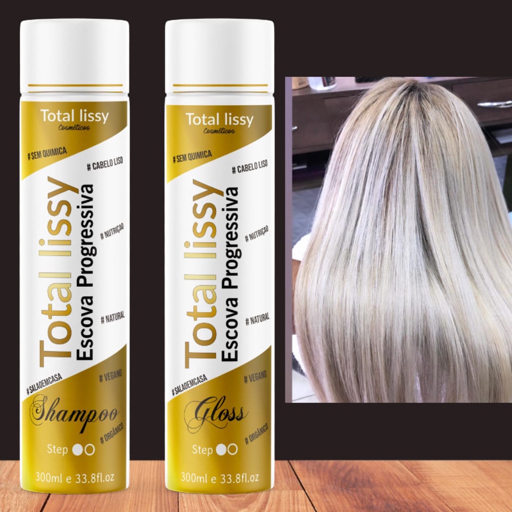 Progressiva Definitiva Sem Formol Liso Extremo Total Lissy Gold Orgânica