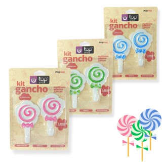 Kit Gancho Multiuso Autoadesivo 5,5 X 9CM - TOP