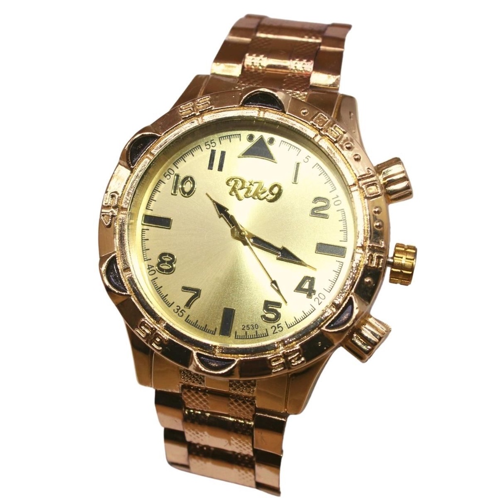 Relógio Masculino Rik9 Com Caixinha Classic Discreto Metal Rel-21