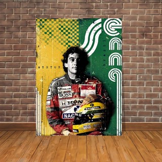Quadro Placa Decorativa Ayrton Senna - Decoração em MDF