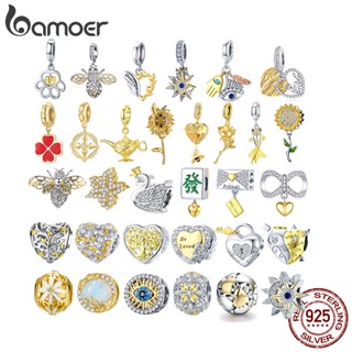 Bamoer Charmosa Prata 925 Com Colar De Pulseira De Ouro Série Amor Para DIY