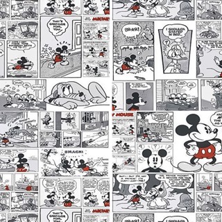 Tecido Microfibra Estampa Digital 50cmX1,50 - Mickey quadrinhos