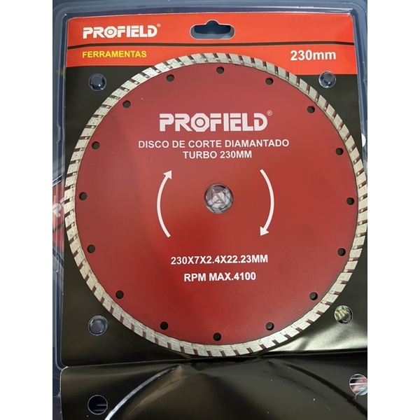 Disco diamantado turbo 9” 230mm - profield