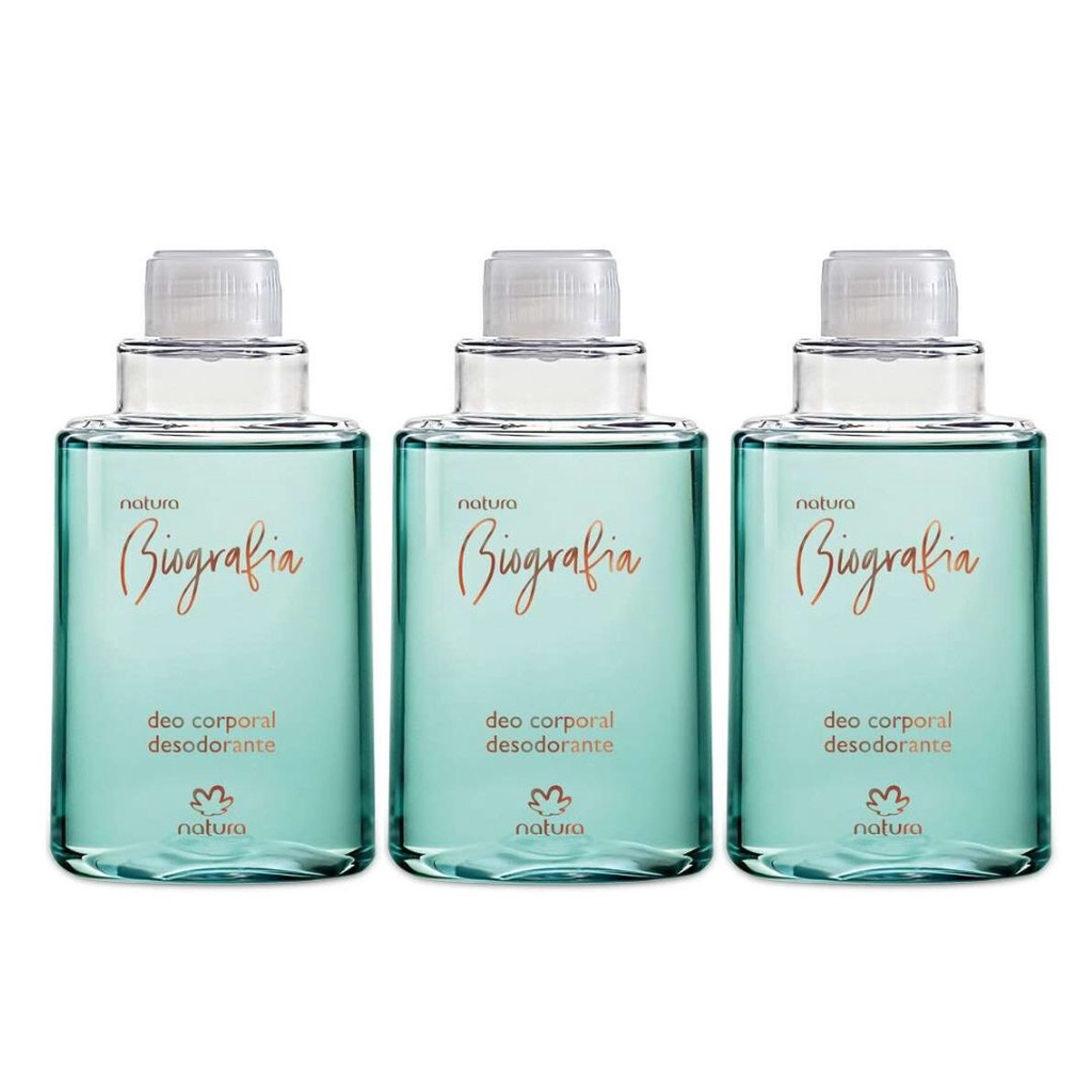 Kit Deo Corporal Refil Biografia Feminino 100ml (3 unid.) - Natura